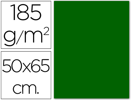 Cartulina Guarro 50x65cm. 185g/m² verde billar